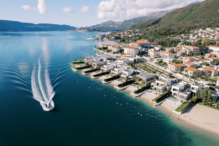 Aerial waterfront view of One&Only Portonovi and Boka Bay